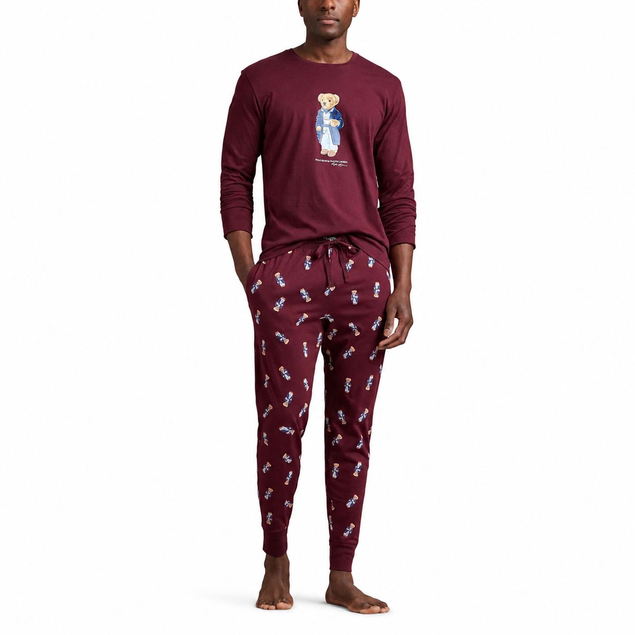Ralph Lauren Polo Bear Jersey Pajama Set