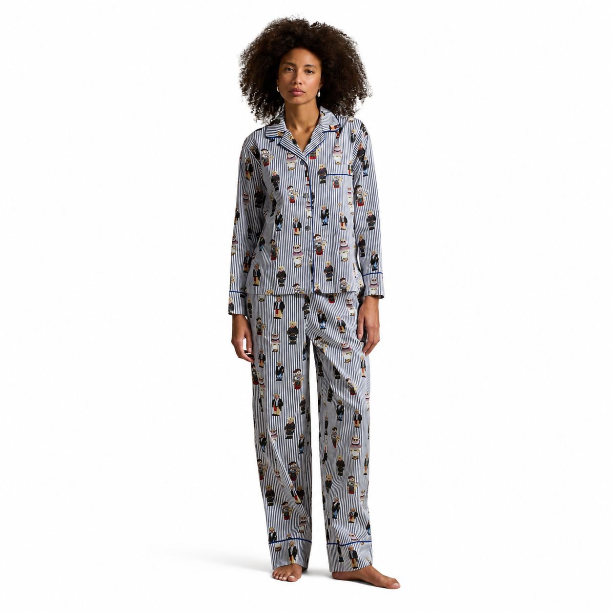 Ralph Lauren Polo Bear Cotton Sateen Pajama Set
