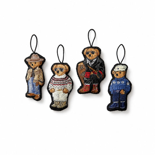 Ralph Lauren Polo Bear Christmas Tree Ornament Gift Set