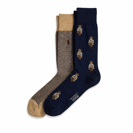 Ralph Lauren Polo Bear Men's Socks 2-Pack