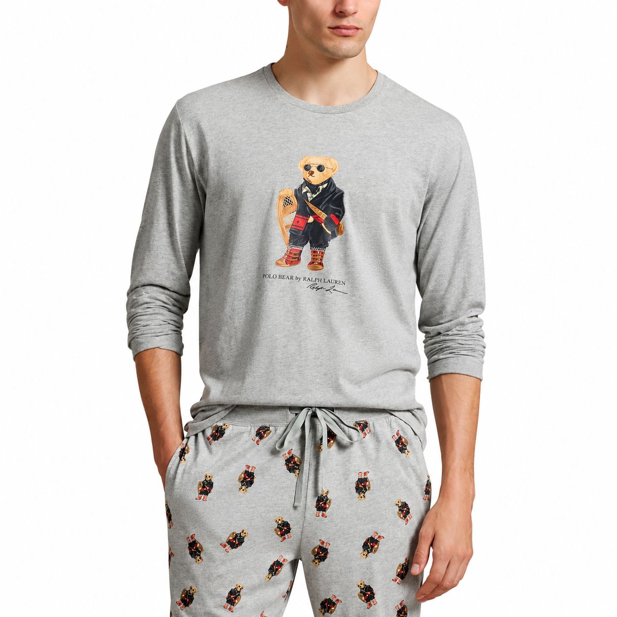Ralph Lauren Polo Bear Jersey Pajama Set