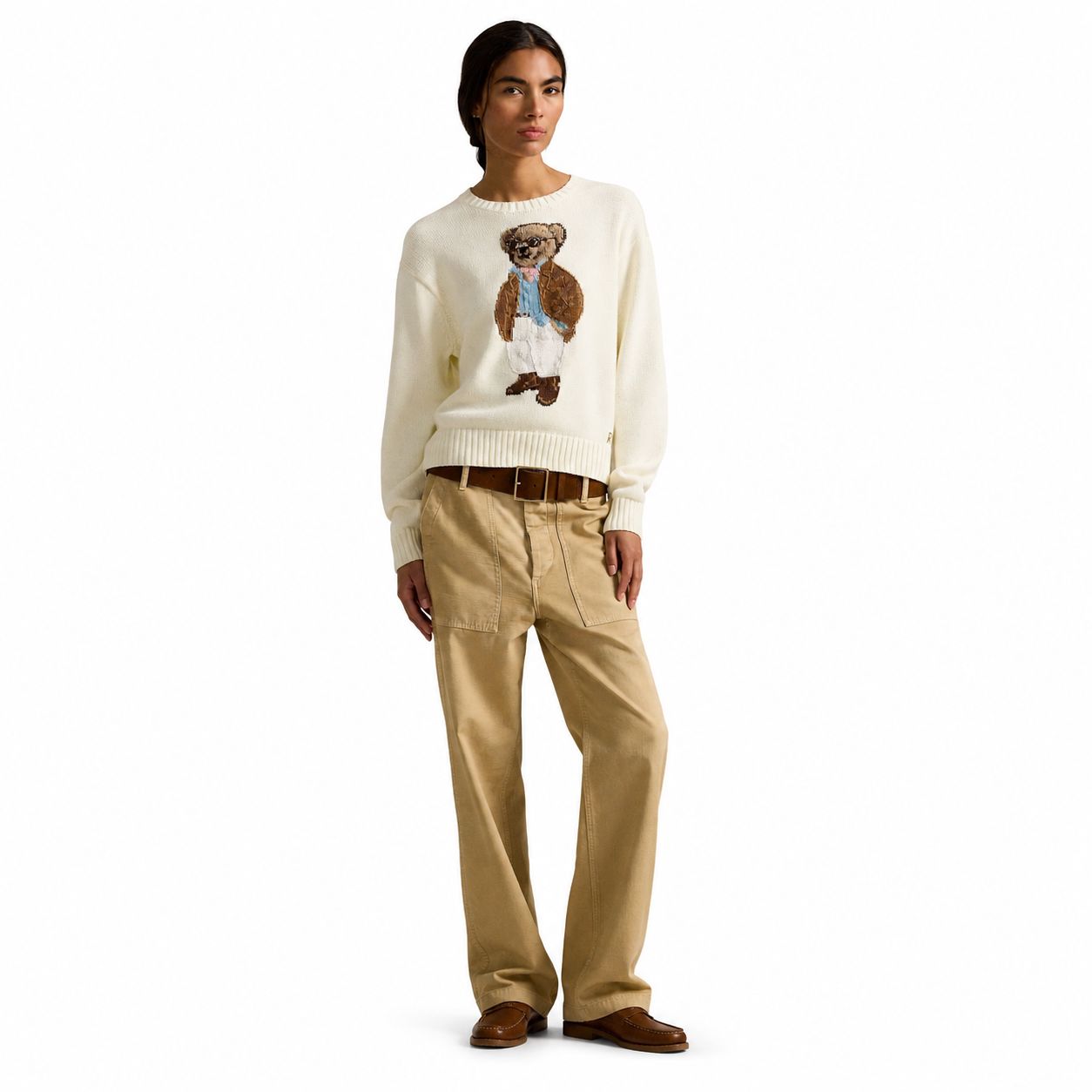 Ralph Lauren Polo Bear Cotton Crewneck Sweater