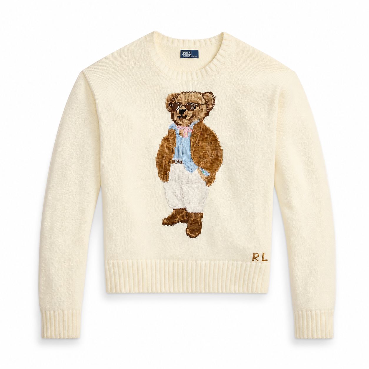 Ralph Lauren Polo Bear Cotton Crewneck Sweater