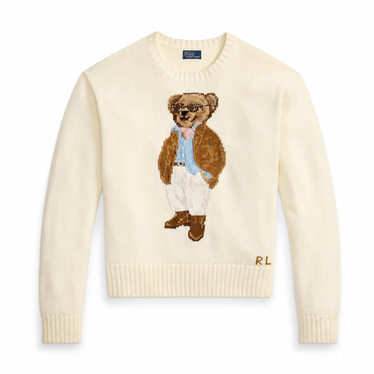 Ralph Lauren Polo Bear Cotton Crewneck Sweater