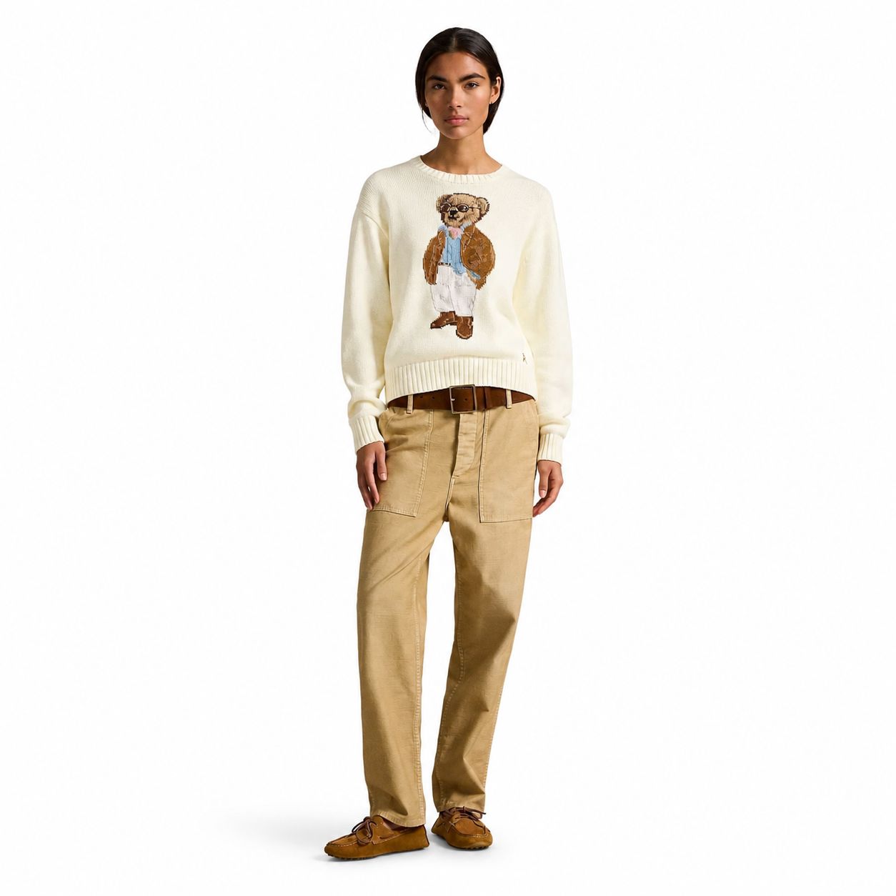 Ralph Lauren Polo Bear Cotton Crewneck Sweater