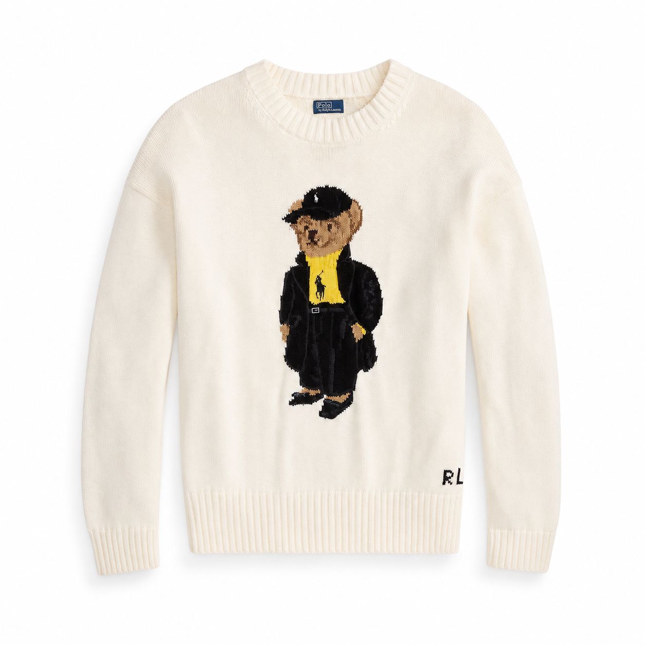 Ralph Lauren Polo Bear Cotton Crewneck Sweater