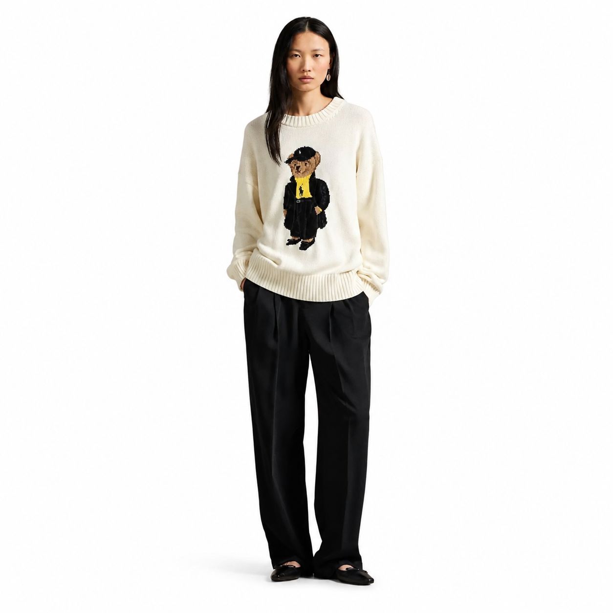 Ralph Lauren Polo Bear Cotton Crewneck Sweater