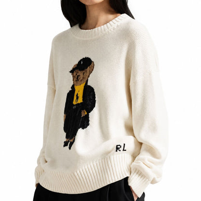 Ralph Lauren Polo Bear Cotton Crewneck Sweater