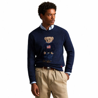 Ralph Lauren Polo Bear Cotton-Linen Sweater