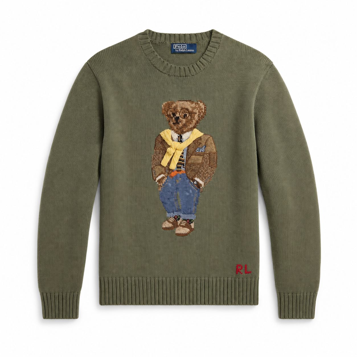 Ralph Lauren Polo Bear Intarsia-Knit Sweater