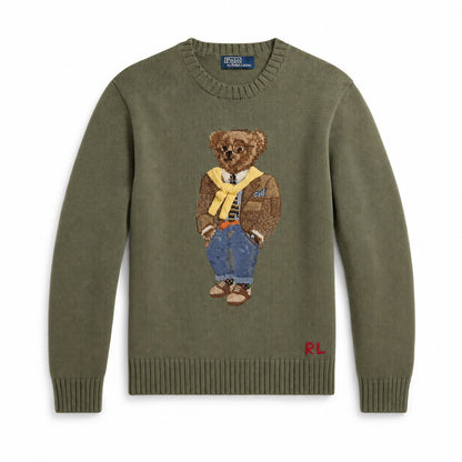 Ralph Lauren Polo Bear Intarsia-Knit Sweater