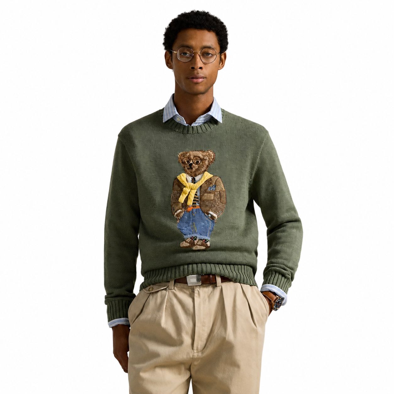 Ralph Lauren Polo Bear Intarsia-Knit Sweater
