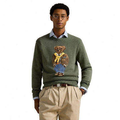 Ralph Lauren Polo Bear Intarsia-Knit Sweater