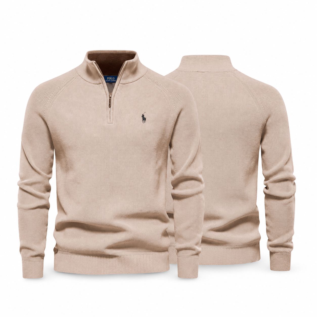 Ralph Lauren Ribbed Zip Pullover Premium