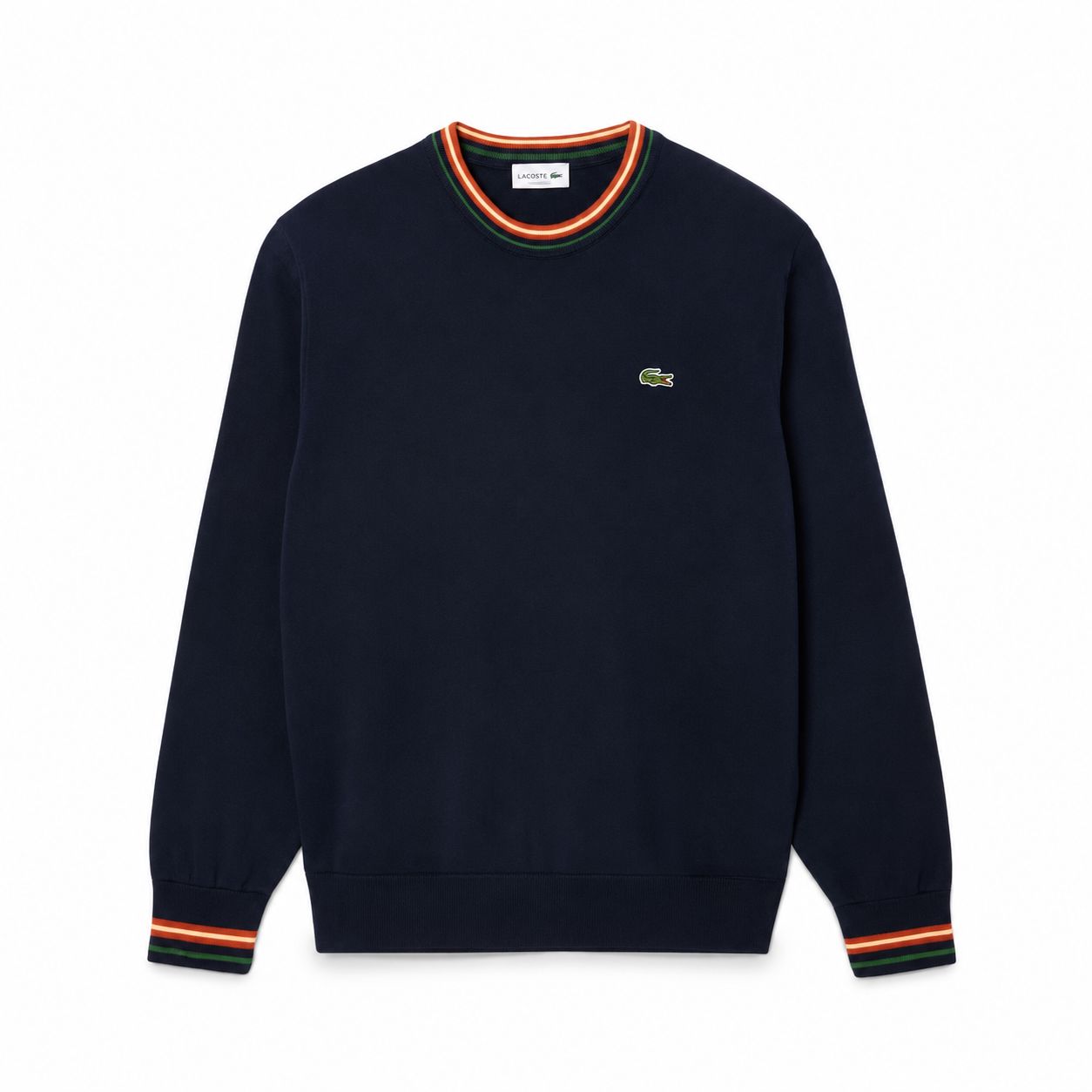 Lacoste Striped Cotton Jersey Sweater