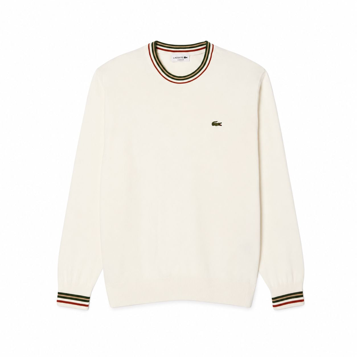 Lacoste Striped Cotton Jersey Sweater