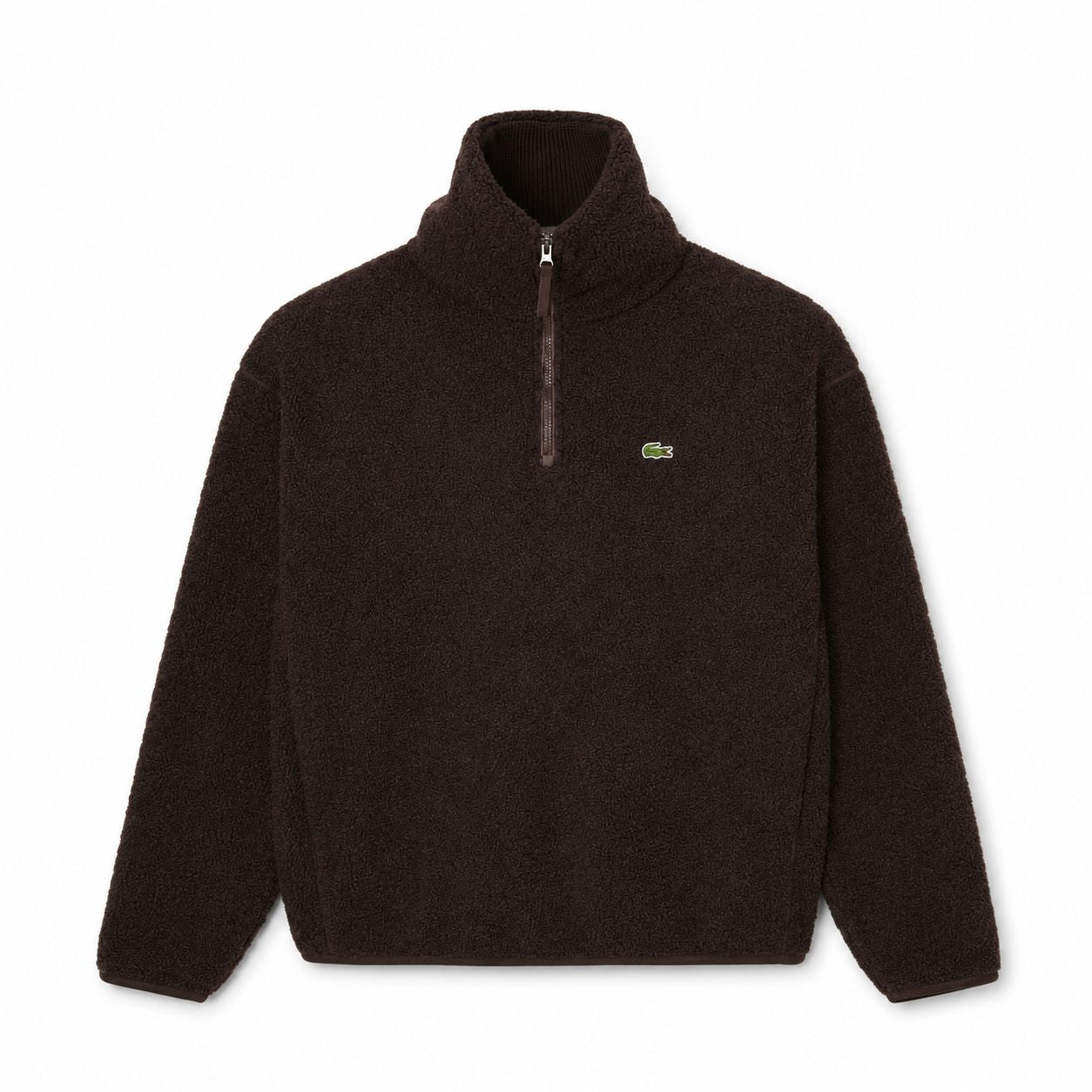 Lacoste Polar Fleece Sweatshirt With High Zip Neck