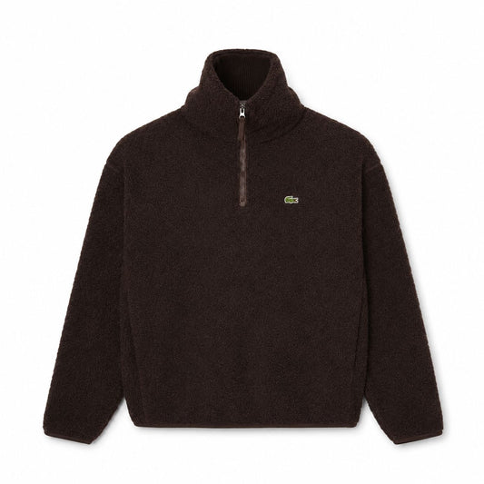 Lacoste Polar Fleece Sweatshirt With High Zip Neck