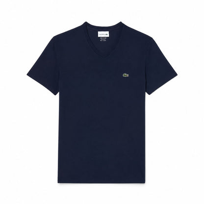 Lacoste Men's V-Neck T-Shirt in Lightweight Pima Cotton