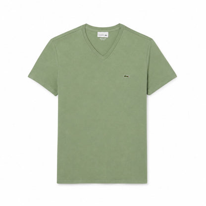 Lacoste Men's V-Neck T-Shirt in Lightweight Pima Cotton