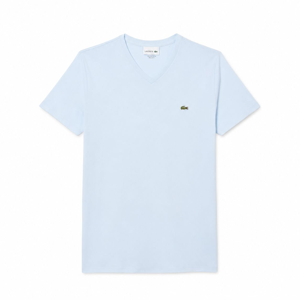 Lacoste Men's V-Neck T-Shirt in Lightweight Pima Cotton