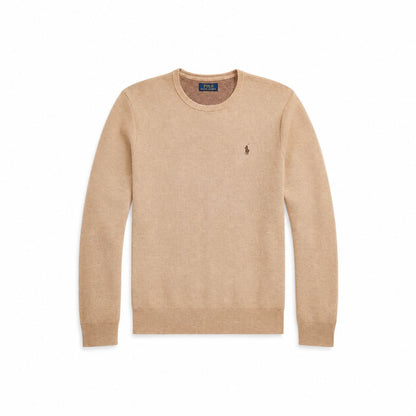 Ralph Lauren Mesh-Knit Cotton Crewneck Sweater