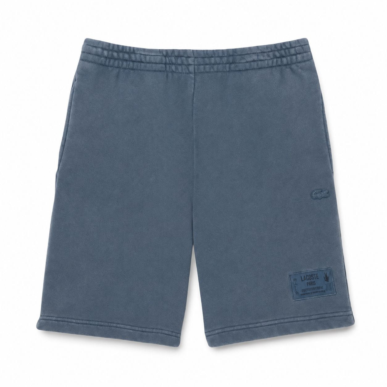 Lacoste Cotton Fleece Shorts With Wash Effect