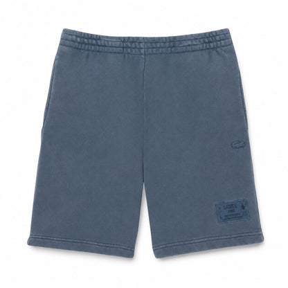 Lacoste Cotton Fleece Shorts With Wash Effect