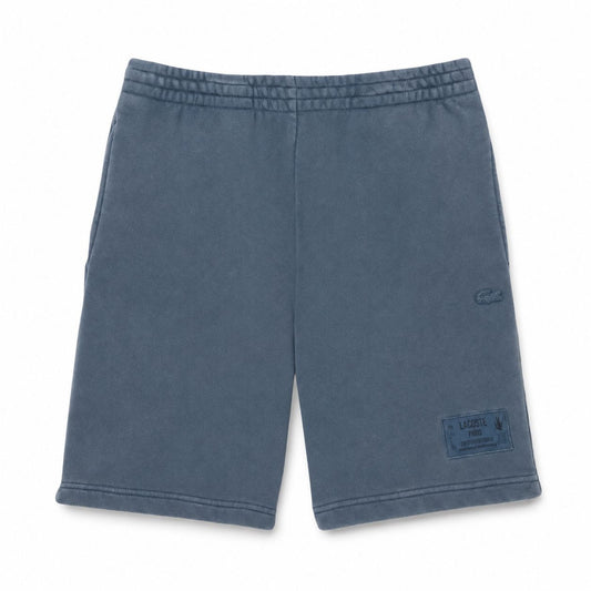 Lacoste Cotton Fleece Shorts With Wash Effect