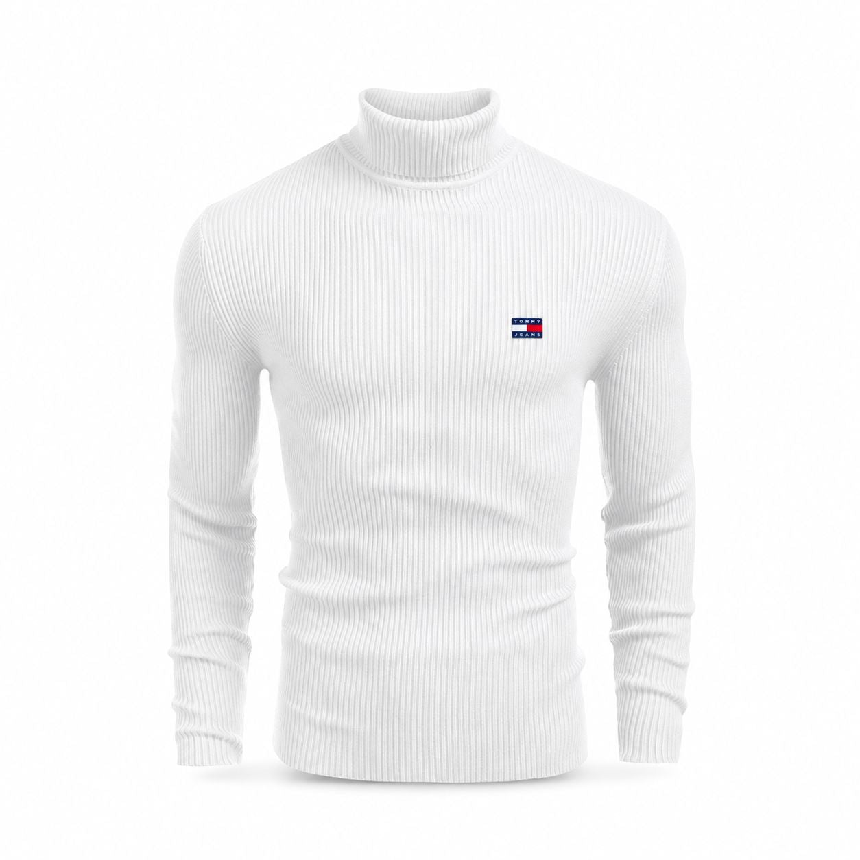 Tommy Hilfiger Cable-Knit Turtleneck Wool Sweater