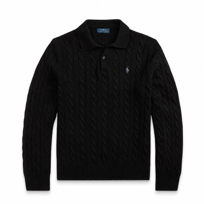 Ralph Lauren Wool-Cashmere Cable-Knit Sweater