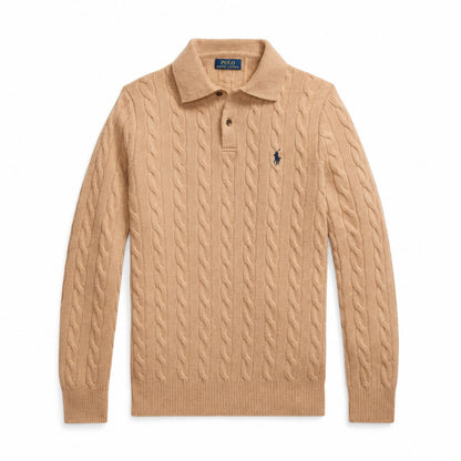 Ralph Lauren Wool-Cashmere Cable-Knit Sweater