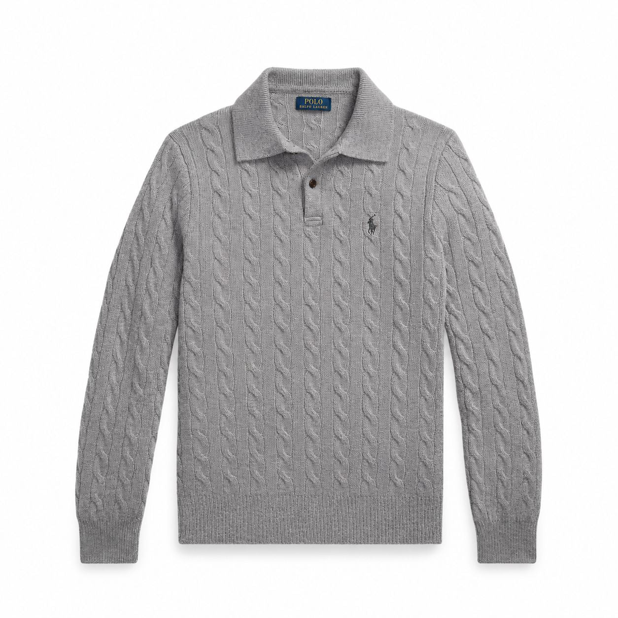 Ralph Lauren Wool-Cashmere Cable-Knit Sweater