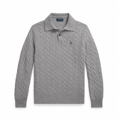 Ralph Lauren Wool-Cashmere Cable-Knit Sweater