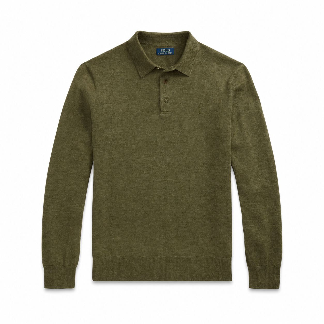 Ralph Lauren Wool Polo-Collar Sweater