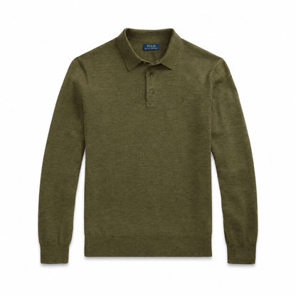 Ralph Lauren Wool Polo-Collar Sweater