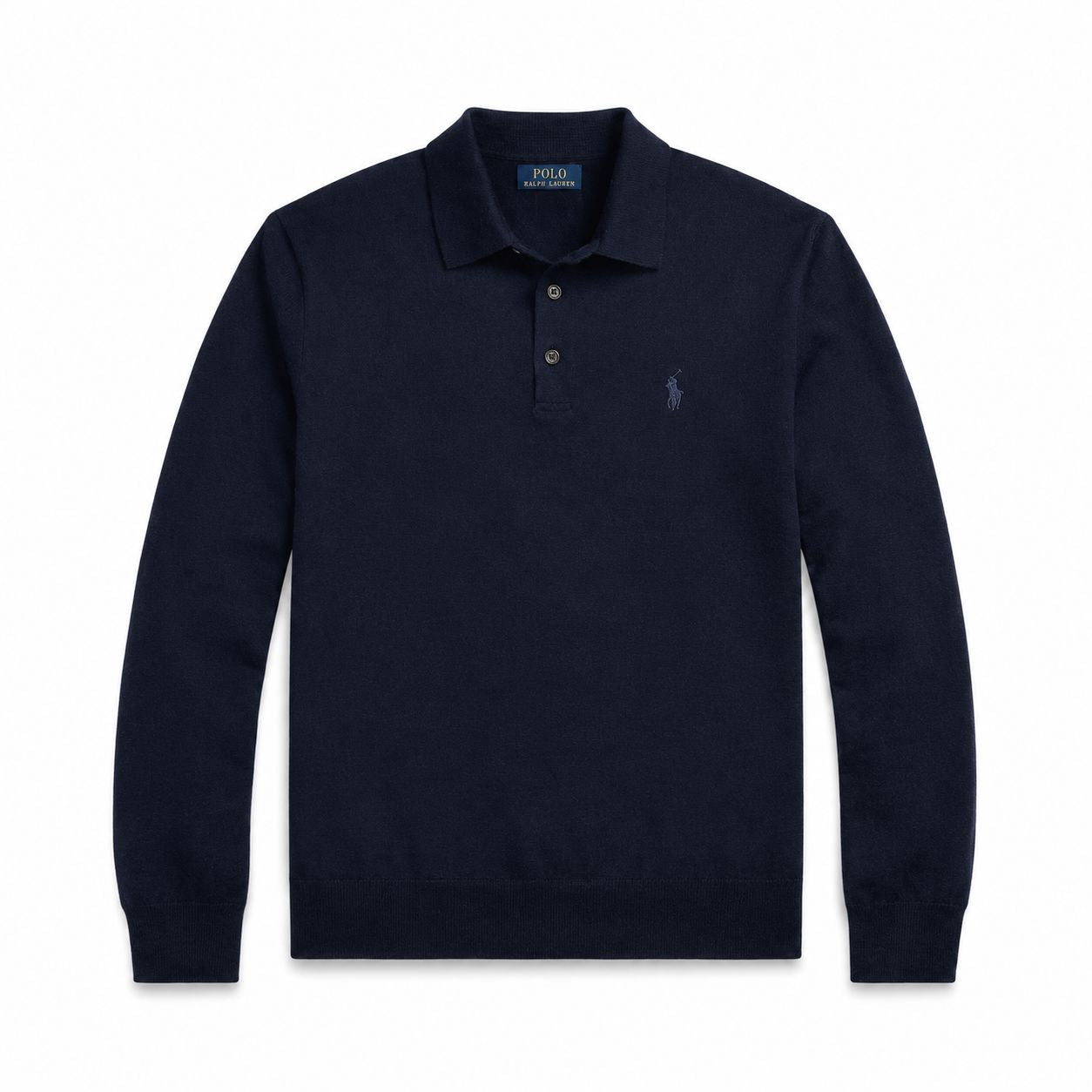 Ralph Lauren Wool Polo-Collar Sweater