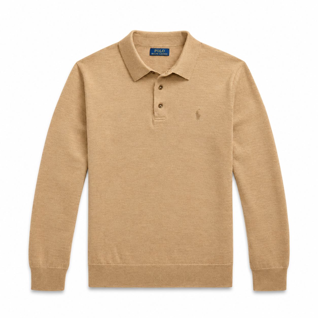 Ralph Lauren Wool Polo-Collar Sweater