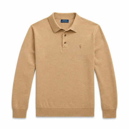 Ralph Lauren Wool Polo-Collar Sweater