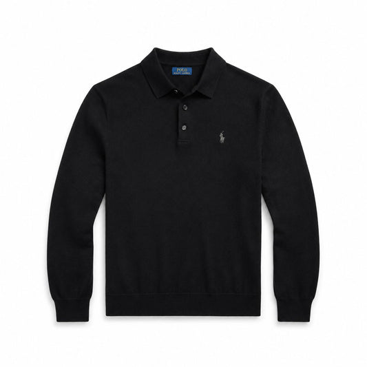 Ralph Lauren Wool Polo-Collar Sweater