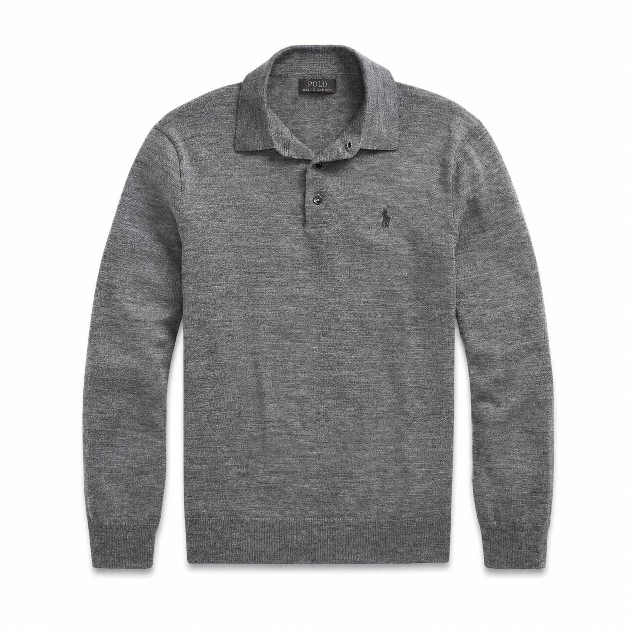 Ralph Lauren Wool Polo-Collar Sweater