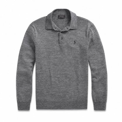 Ralph Lauren Wool Polo-Collar Sweater