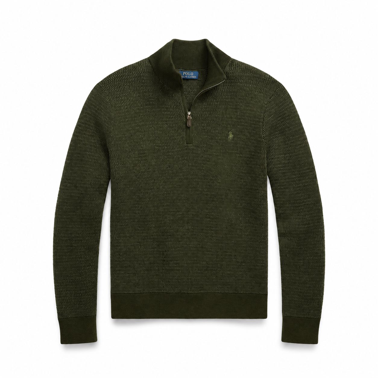 Ralph Lauren Washable Wool Quarter-Zip Sweater