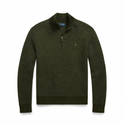 Ralph Lauren Washable Wool Quarter-Zip Sweater