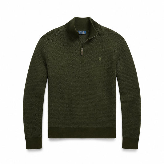 Ralph Lauren Washable Wool Quarter-Zip Sweater