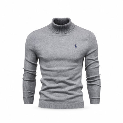 Ralph Lauren Cable-Knit Turtleneck Wool Sweater
