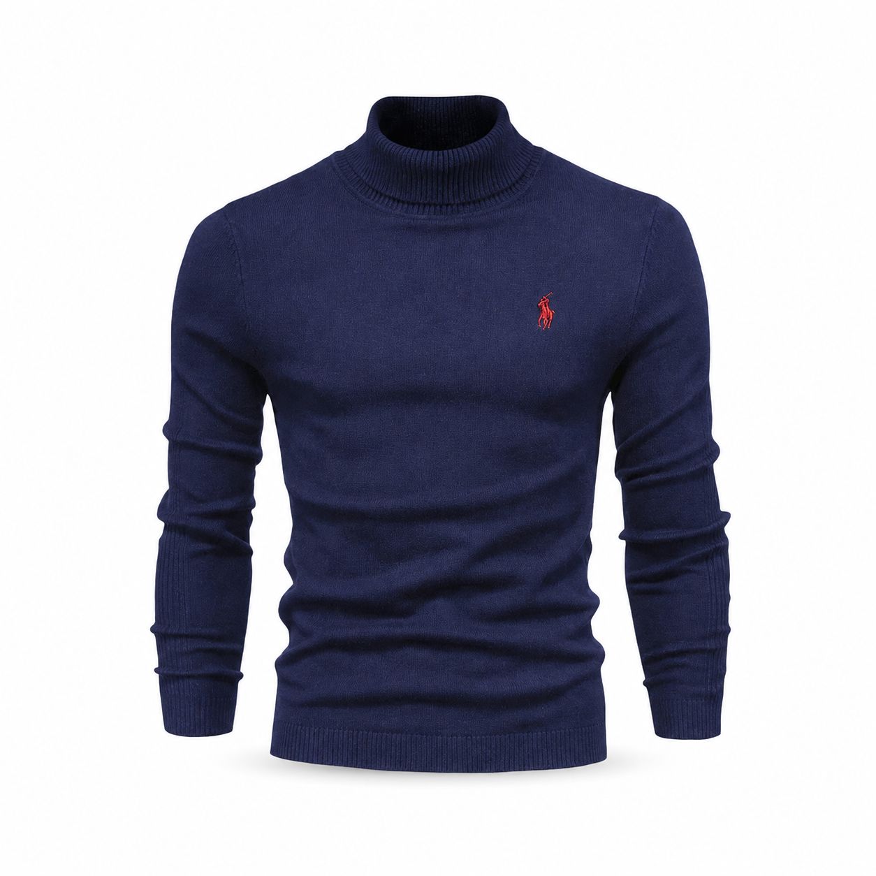 Ralph Lauren Cable-Knit Turtleneck Wool Sweater