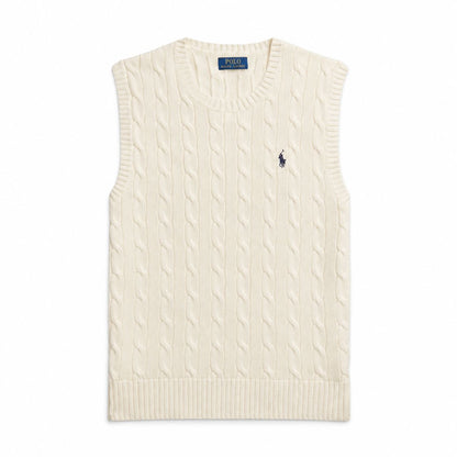 Ralph Lauren Cable-Knit Cotton Sweater Vest