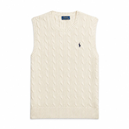 Ralph Lauren Cable-Knit Cotton Sweater Vest