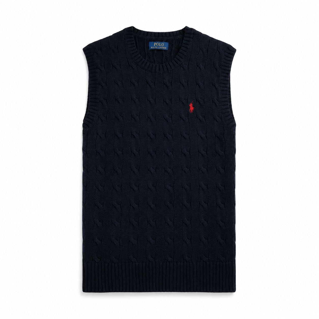 Ralph Lauren Cable-Knit Cotton Sweater Vest